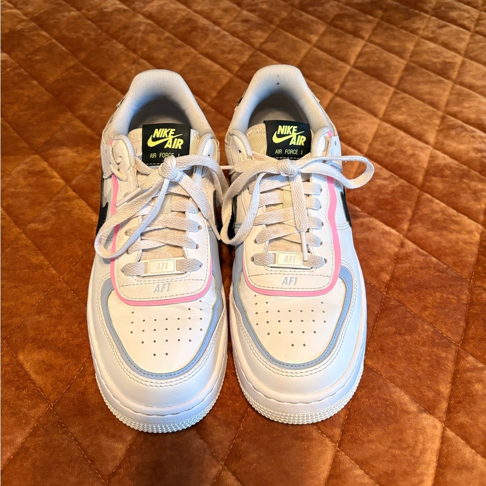 Nike Air Force 1 Shadow (white+black pastel) - Picture 2 of 9